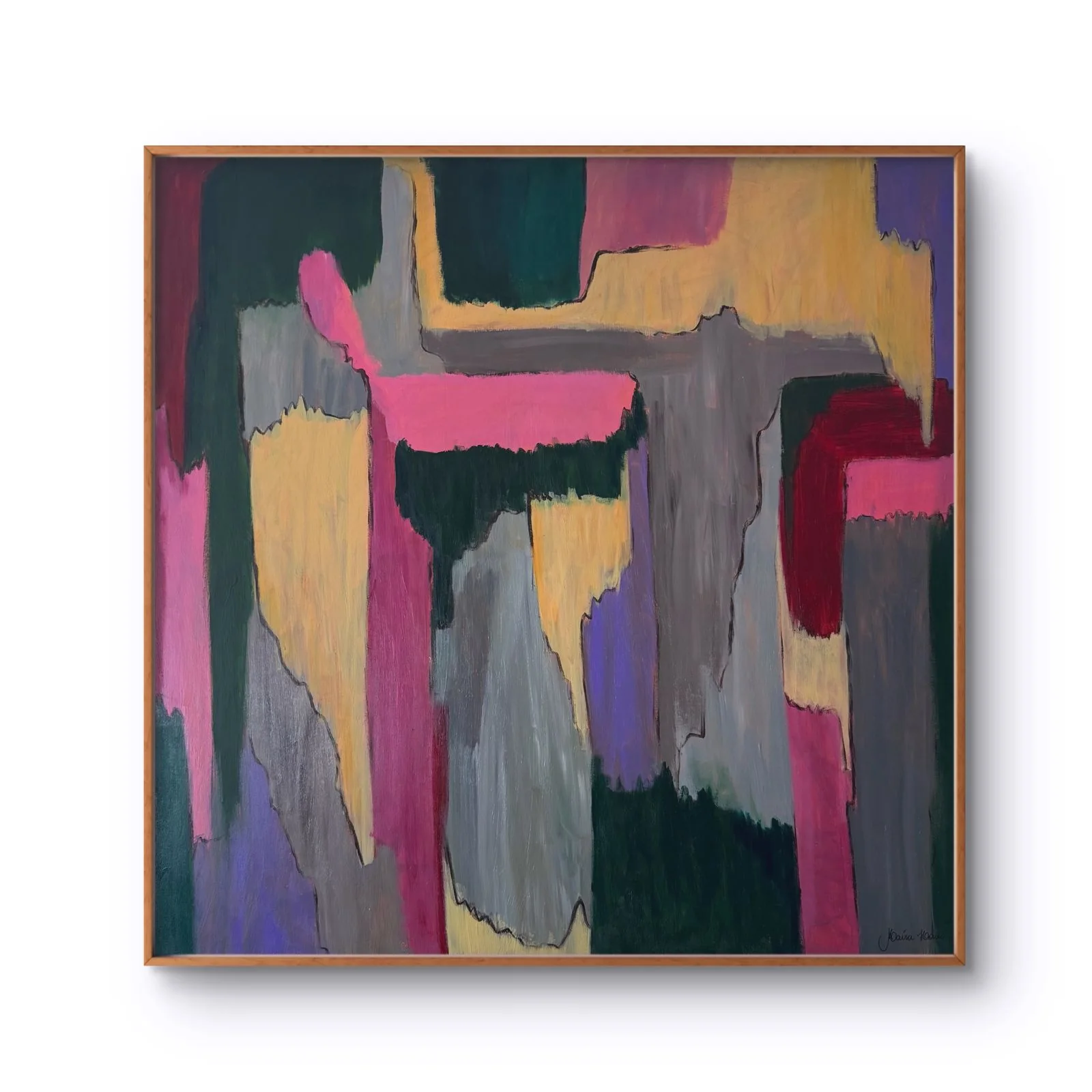 Fragmentos, Acrílica sobre canvas, 120 x 120 cm, 2025